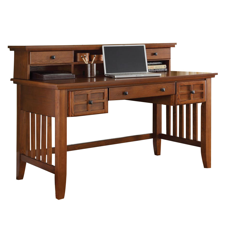 Alcott Hill Lakeview Computer Desk with Keyboard Tray and Hutch & Reviews Wayfair