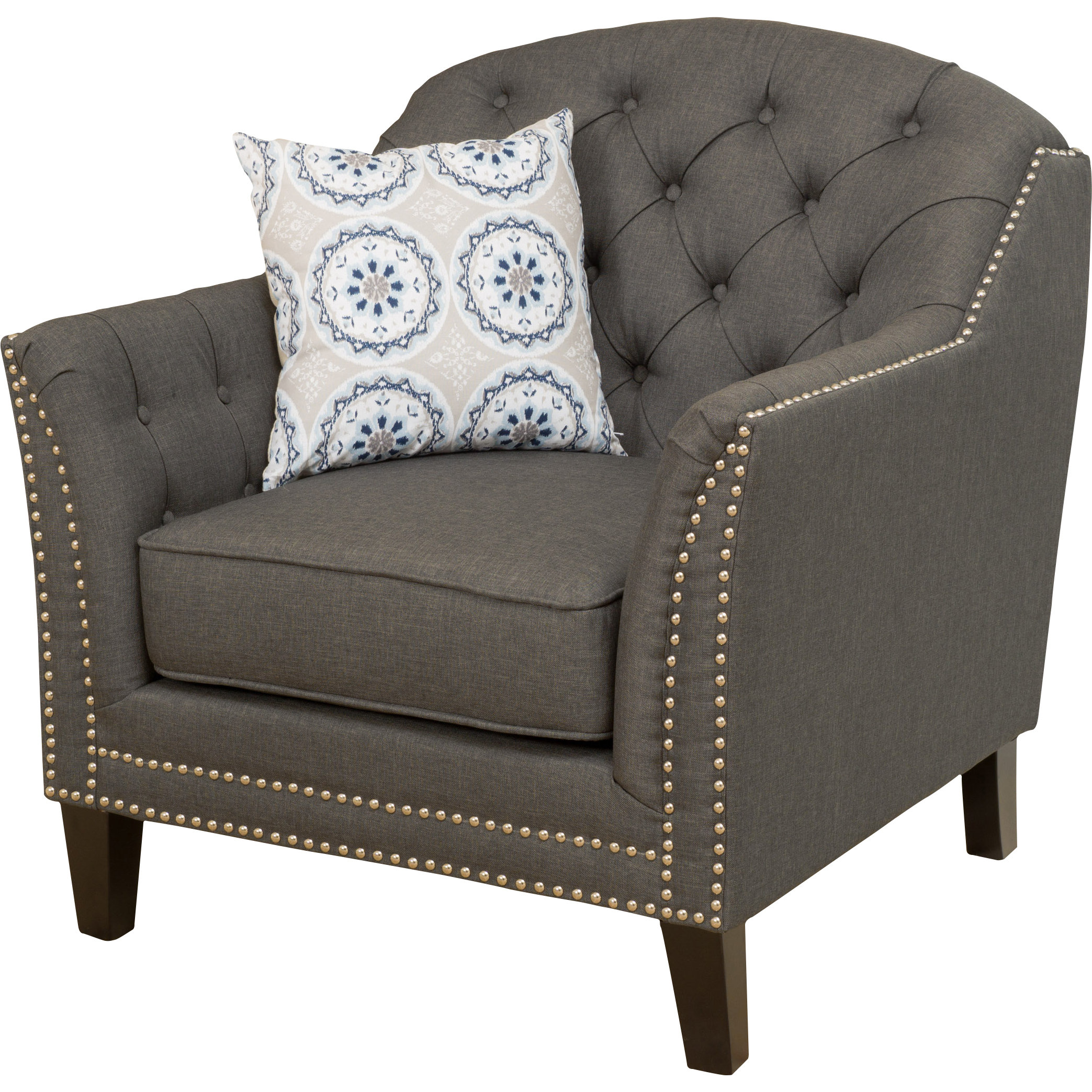 Alcott Hill Plumwood Tufted Fabric Club Chair & Reviews Wayfair.ca
