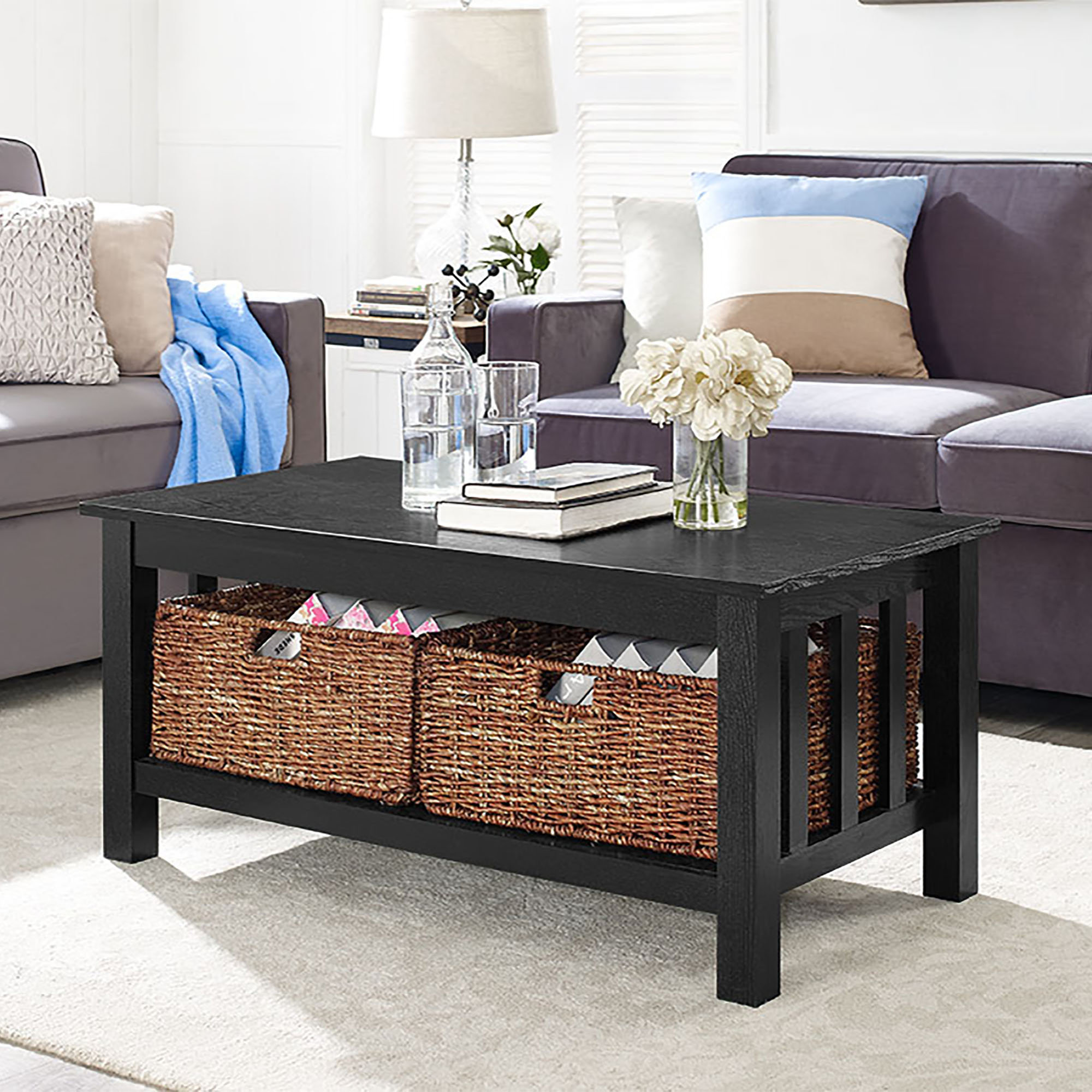 Alcott Hill Stillman Wood Storage Coffee Table & Reviews Wayfair