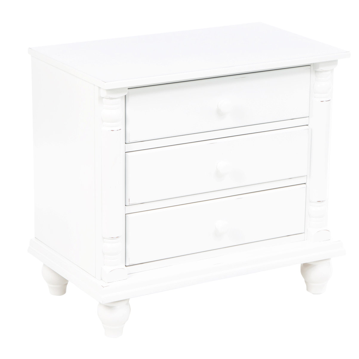 Charlton Home Bradstane 3 Drawer Nightstand & Reviews Wayfair