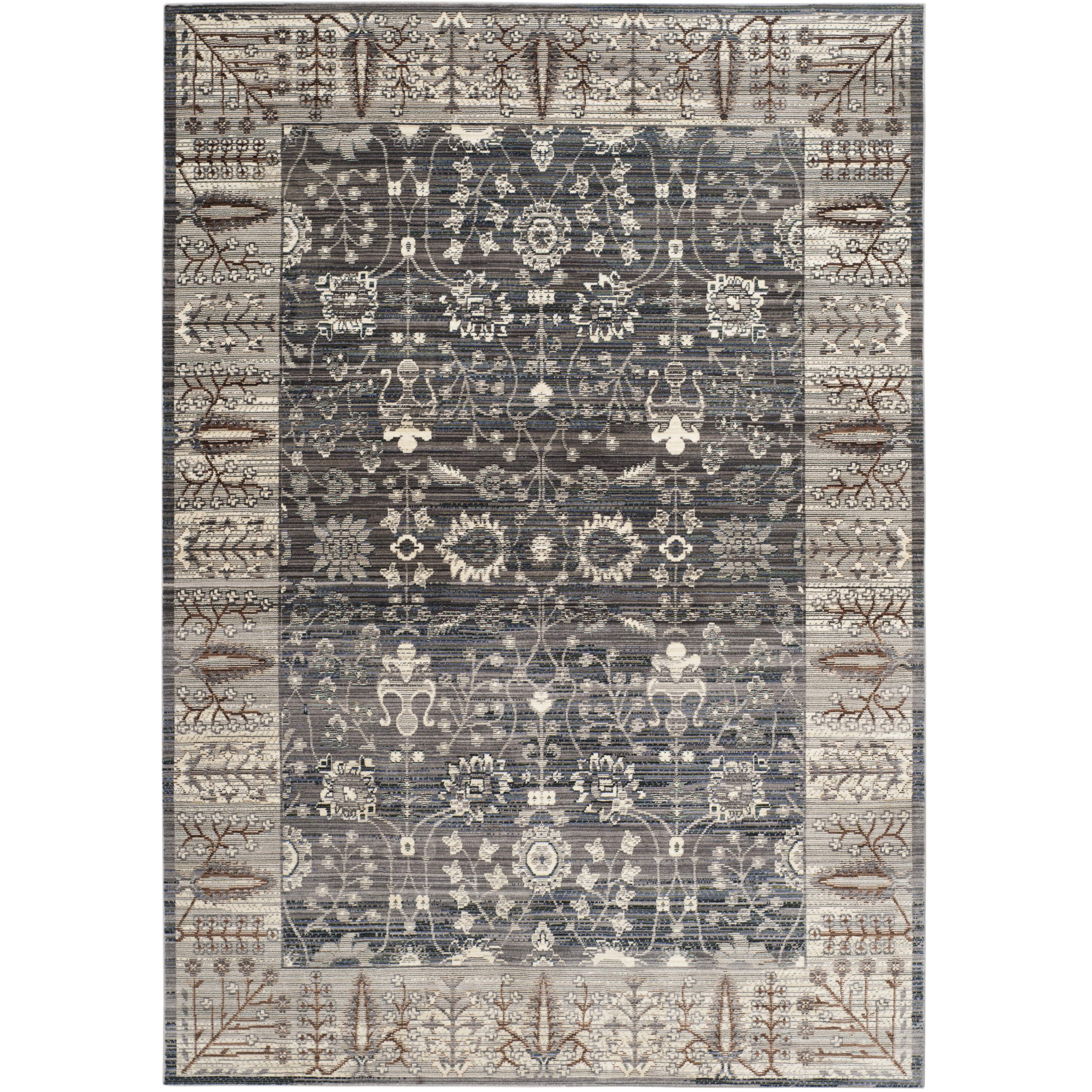 Charlton Home Filton Dark Gray/Light Gray Area Rug & Reviews Wayfair
