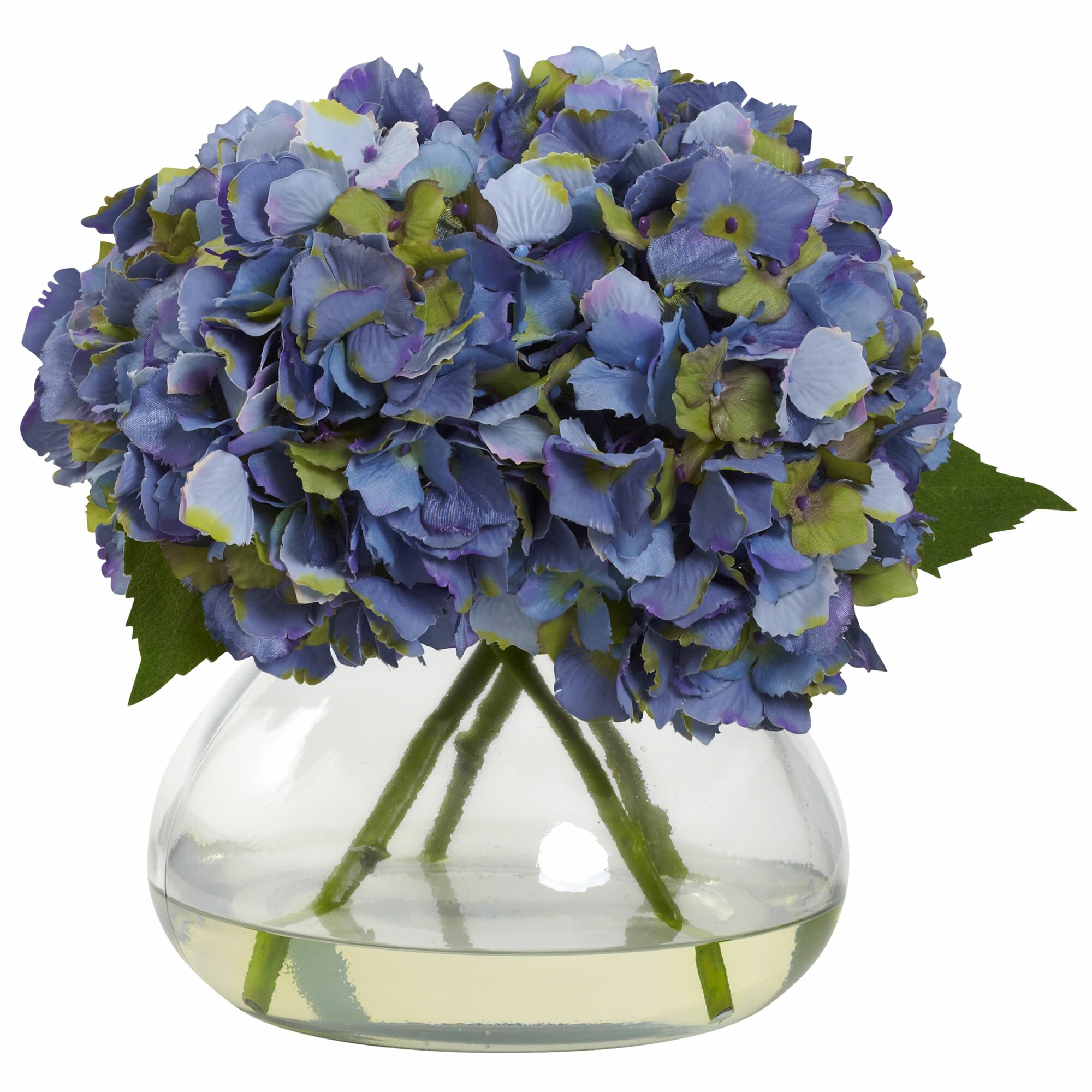 Charlton Home Blooming Hydrangea in Vase & Reviews | Wayfair