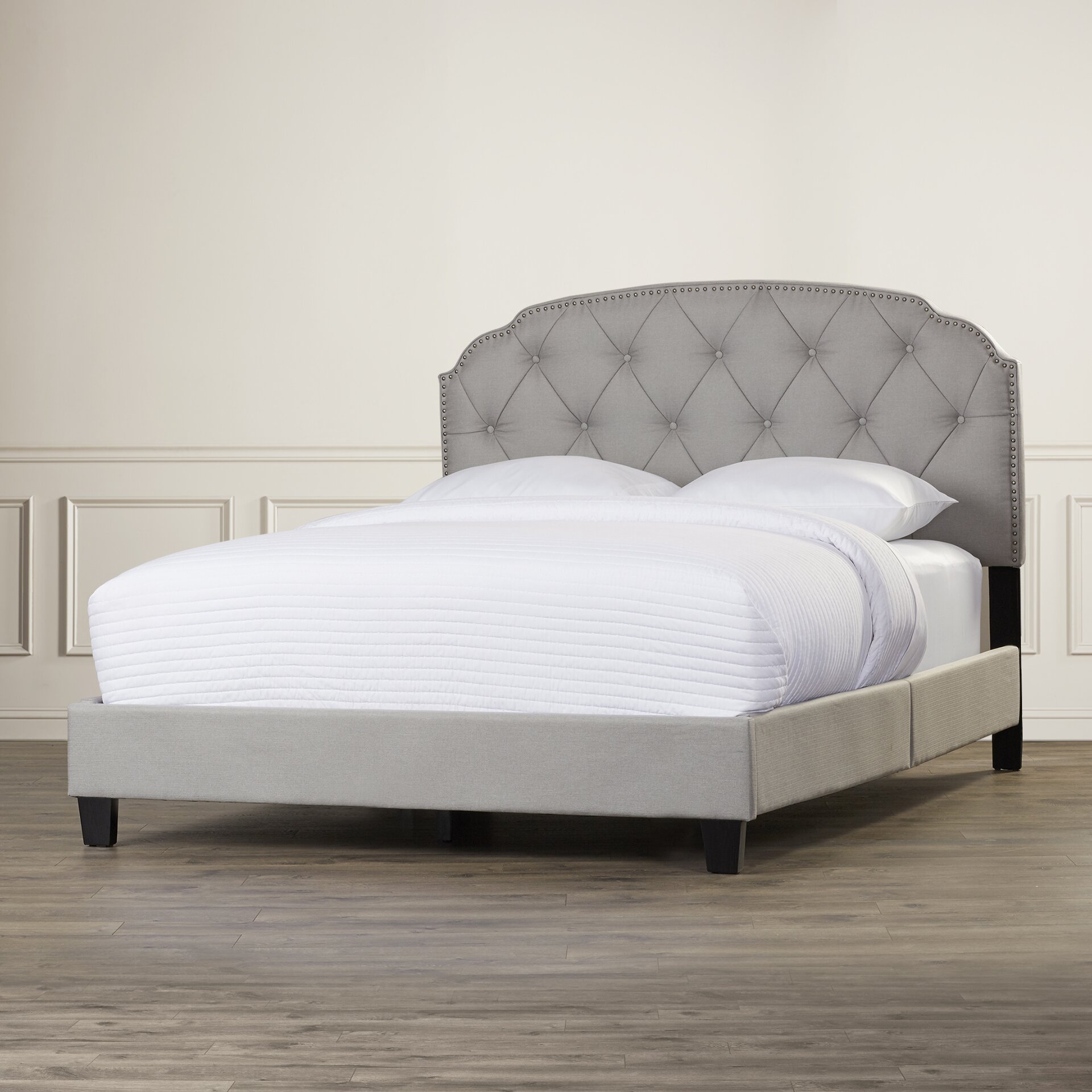 Charlton Home Queen Upholstered Panel Bed & Reviews | Wayfair
