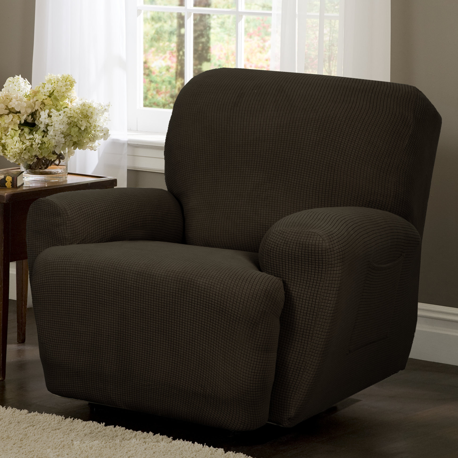 Charlton Home Blissfield 4 Piece Recliner TCushion Slipcover & Reviews