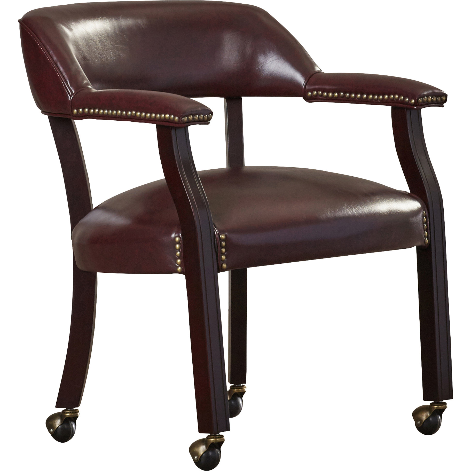 Charlton Home Low Back Traditional Guest Chair with Wrap Around Back