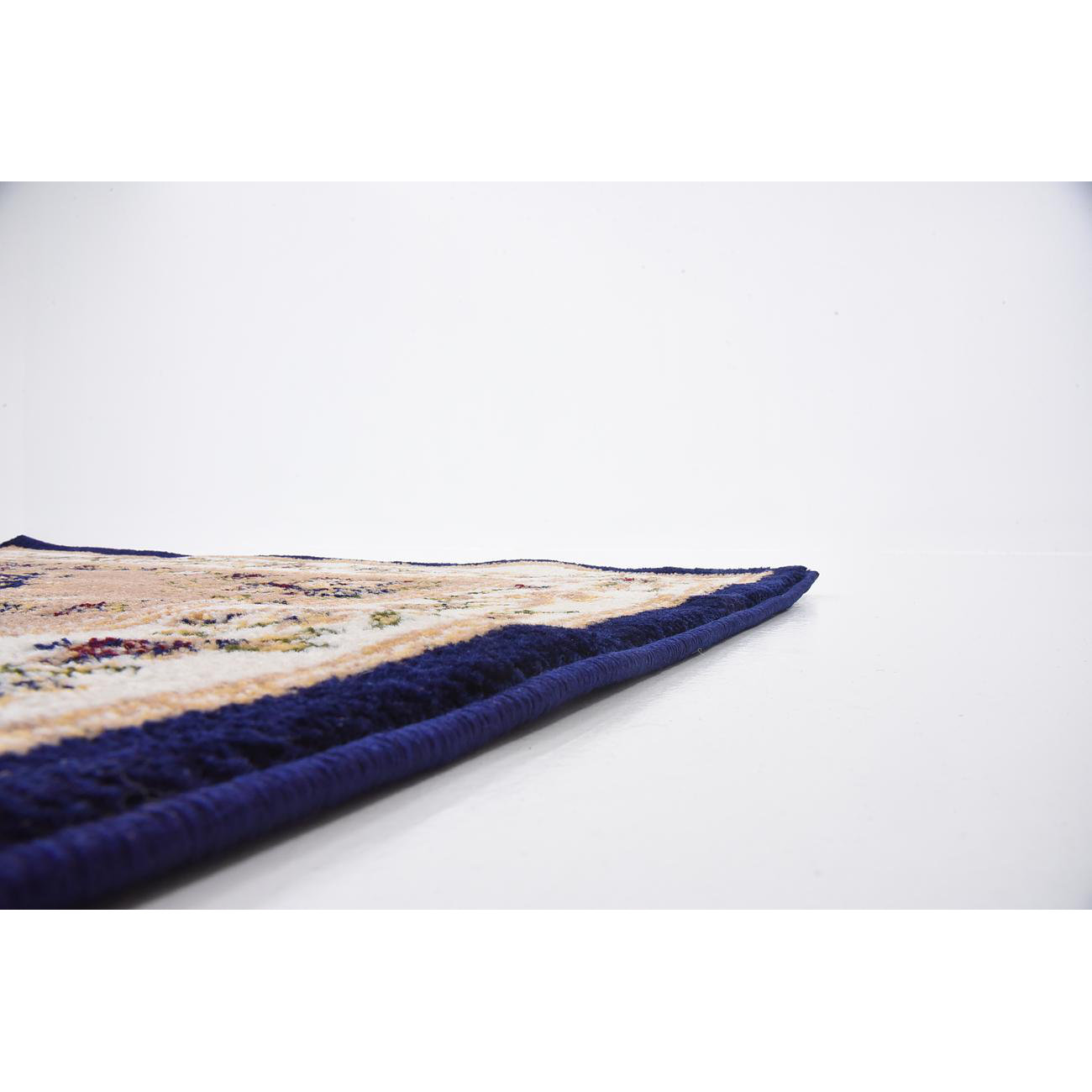 Charlton Home Oskar Navy Blue/Beige Area Rug & Reviews Wayfair