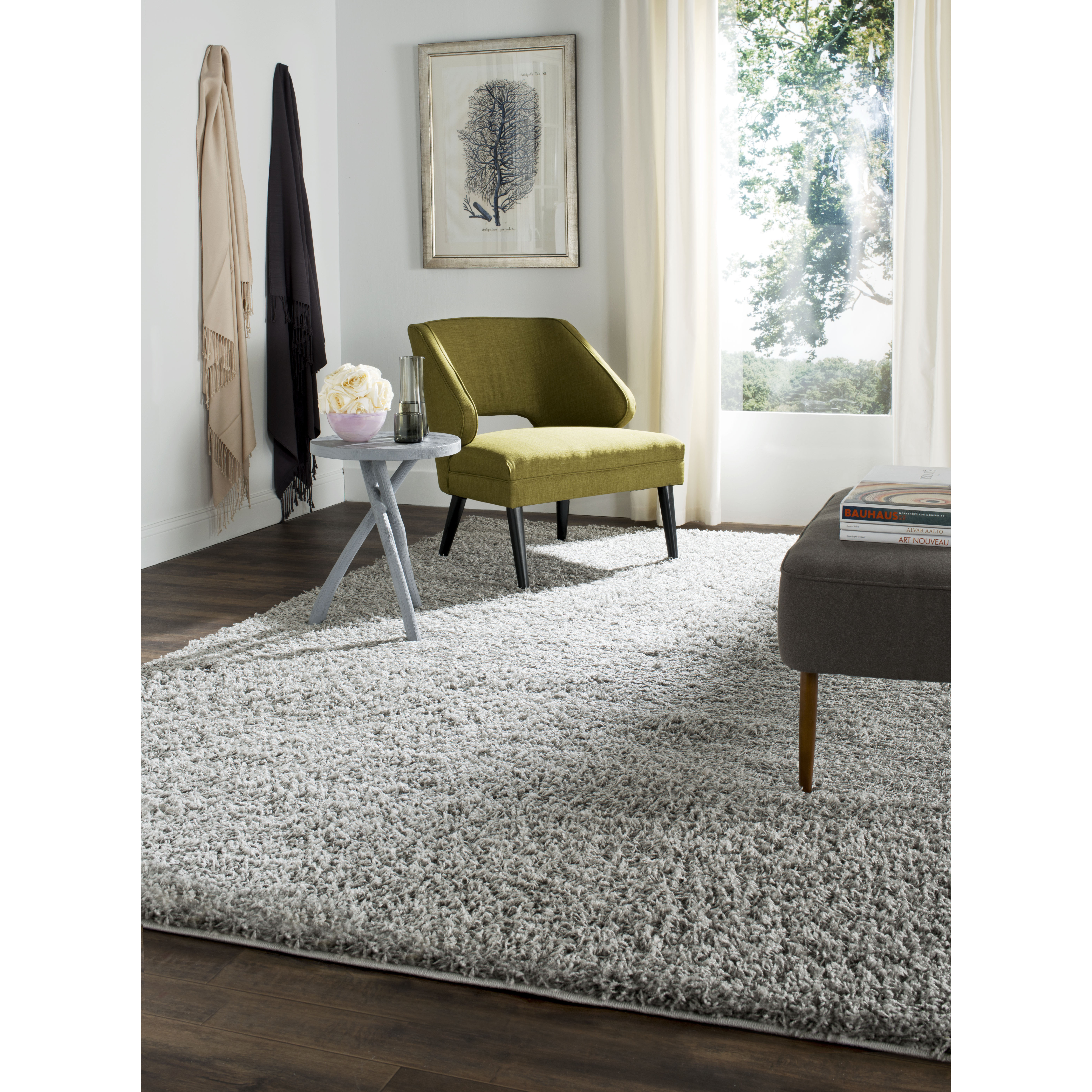 Varick Gallery West Broadway Light Grey Area Rug & Reviews | Wayfair