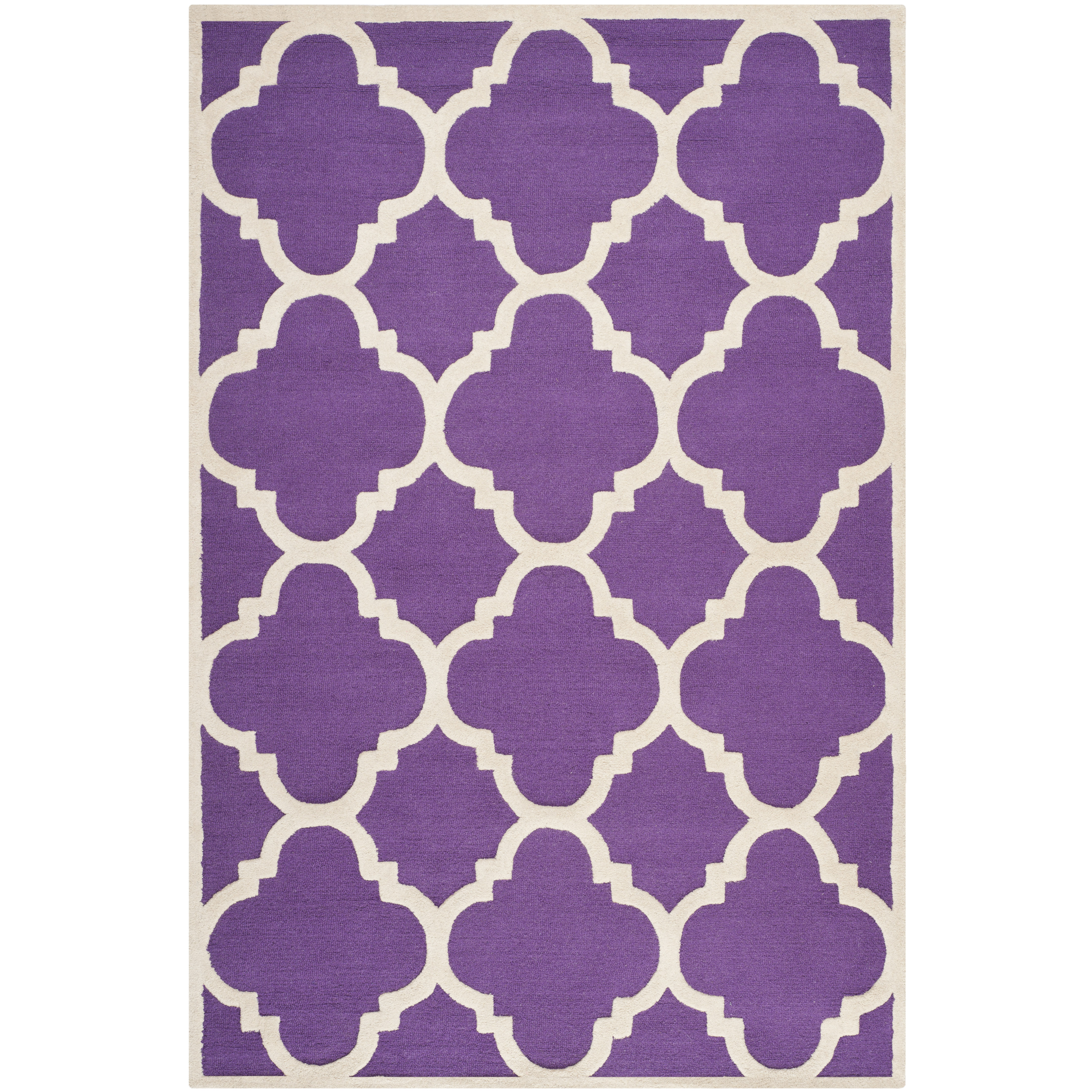 Varick Gallery Martins Purple / Ivory Area Rug & Reviews Wayfair