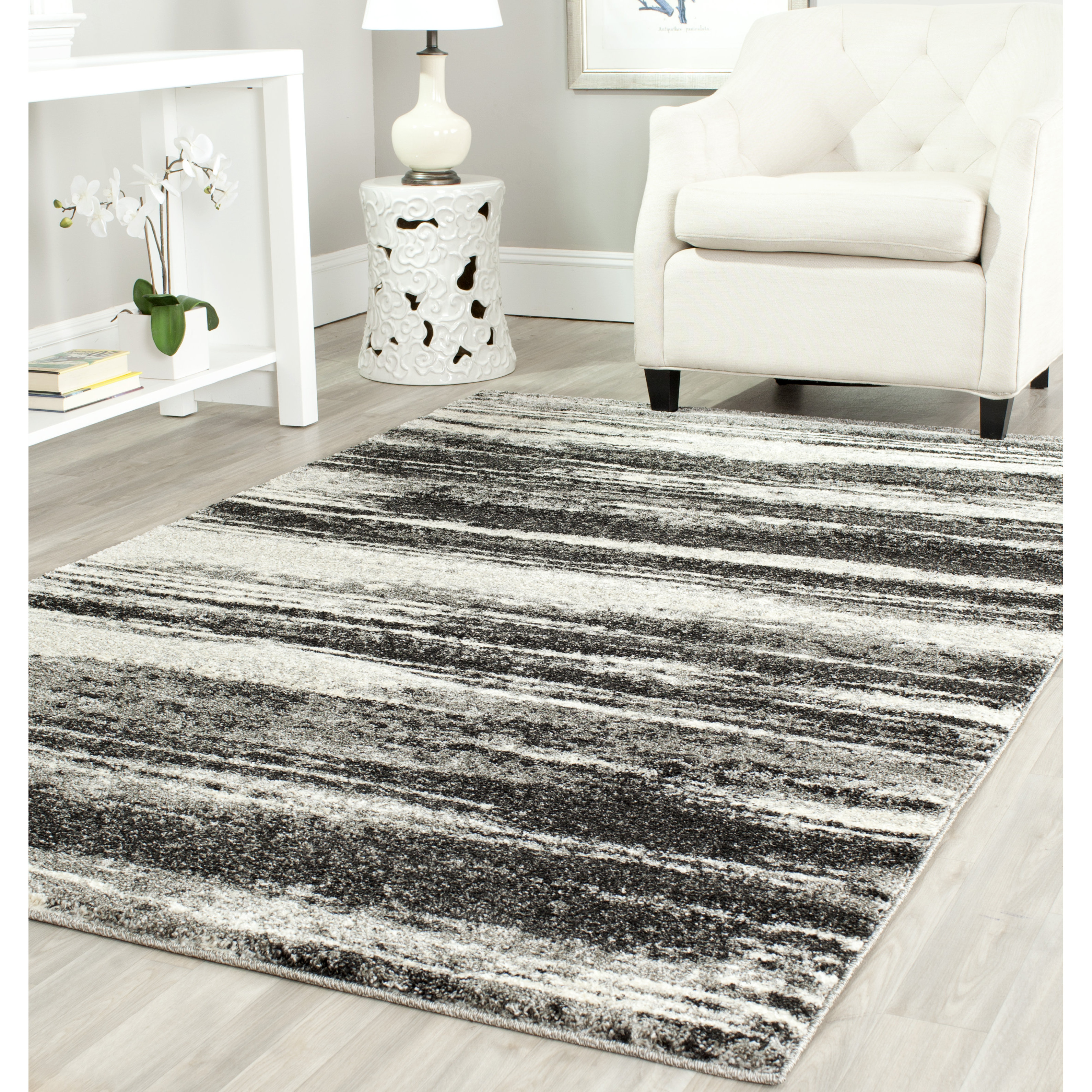 Brayden Studio Tesch Dark Grey & Light Grey Area Rug & Reviews Wayfair