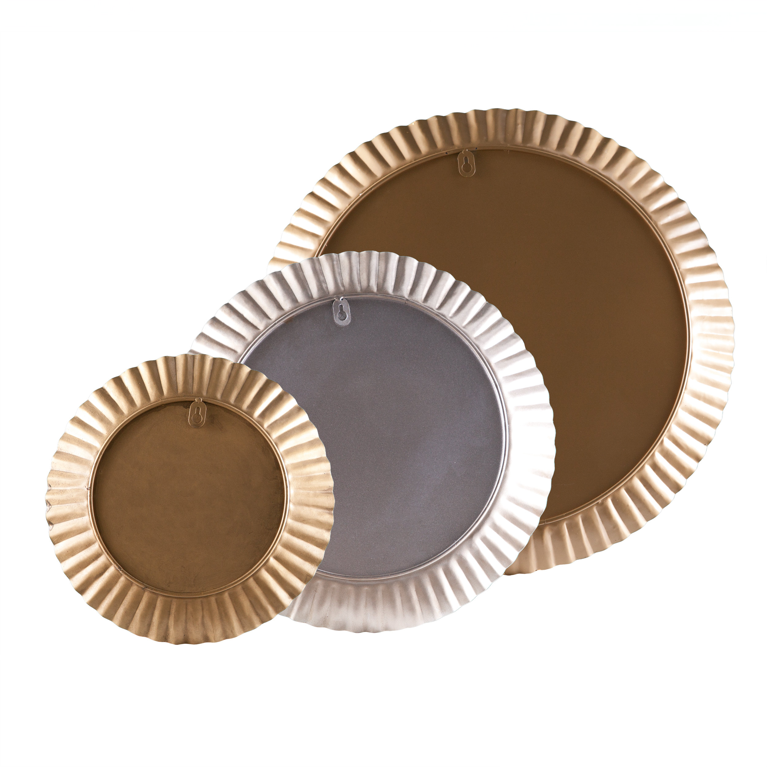 Brayden Studio 3 Piece Wall Mirror Set & Reviews Wayfair