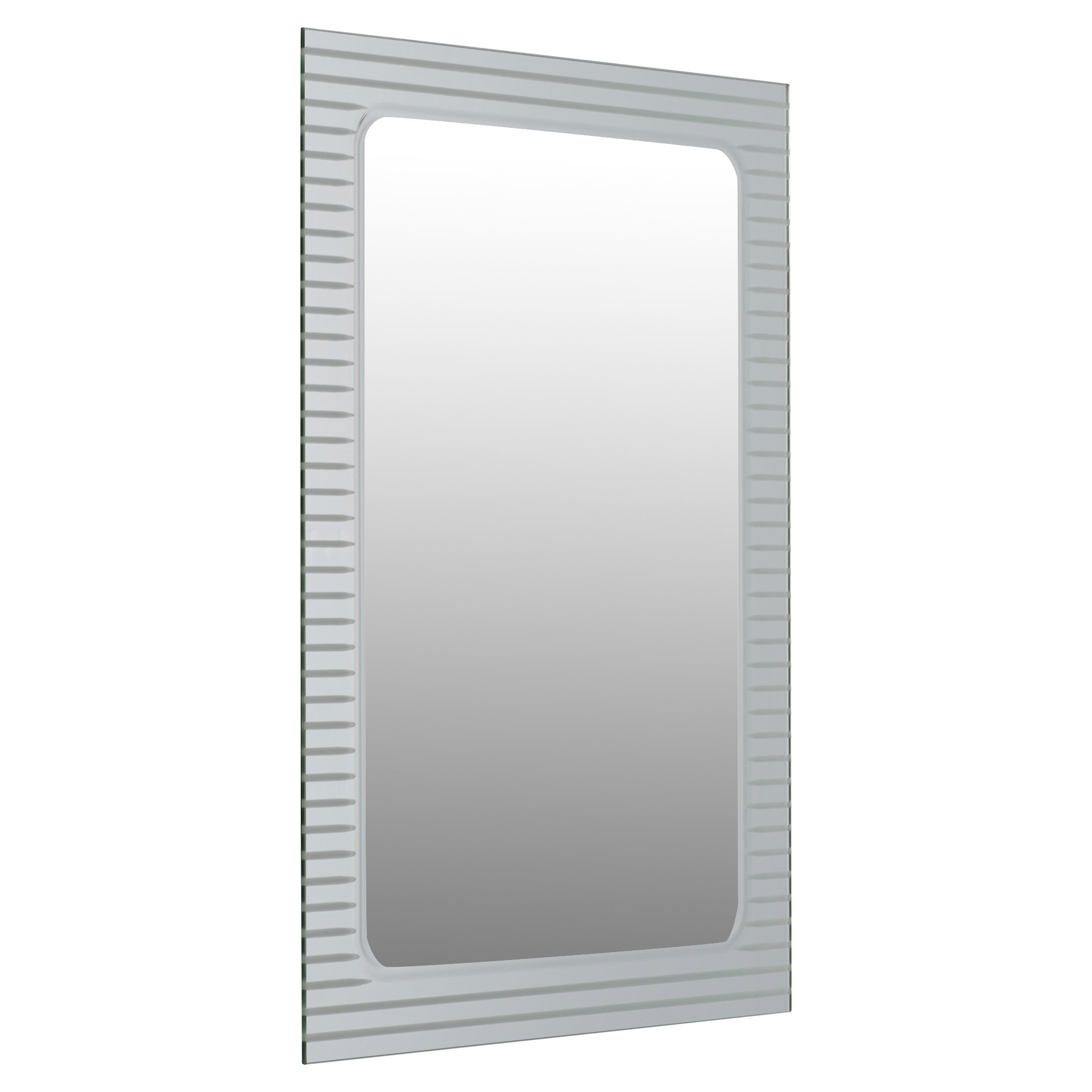 Brayden Studio Frameless VGroove Wall Mirror & Reviews Wayfair