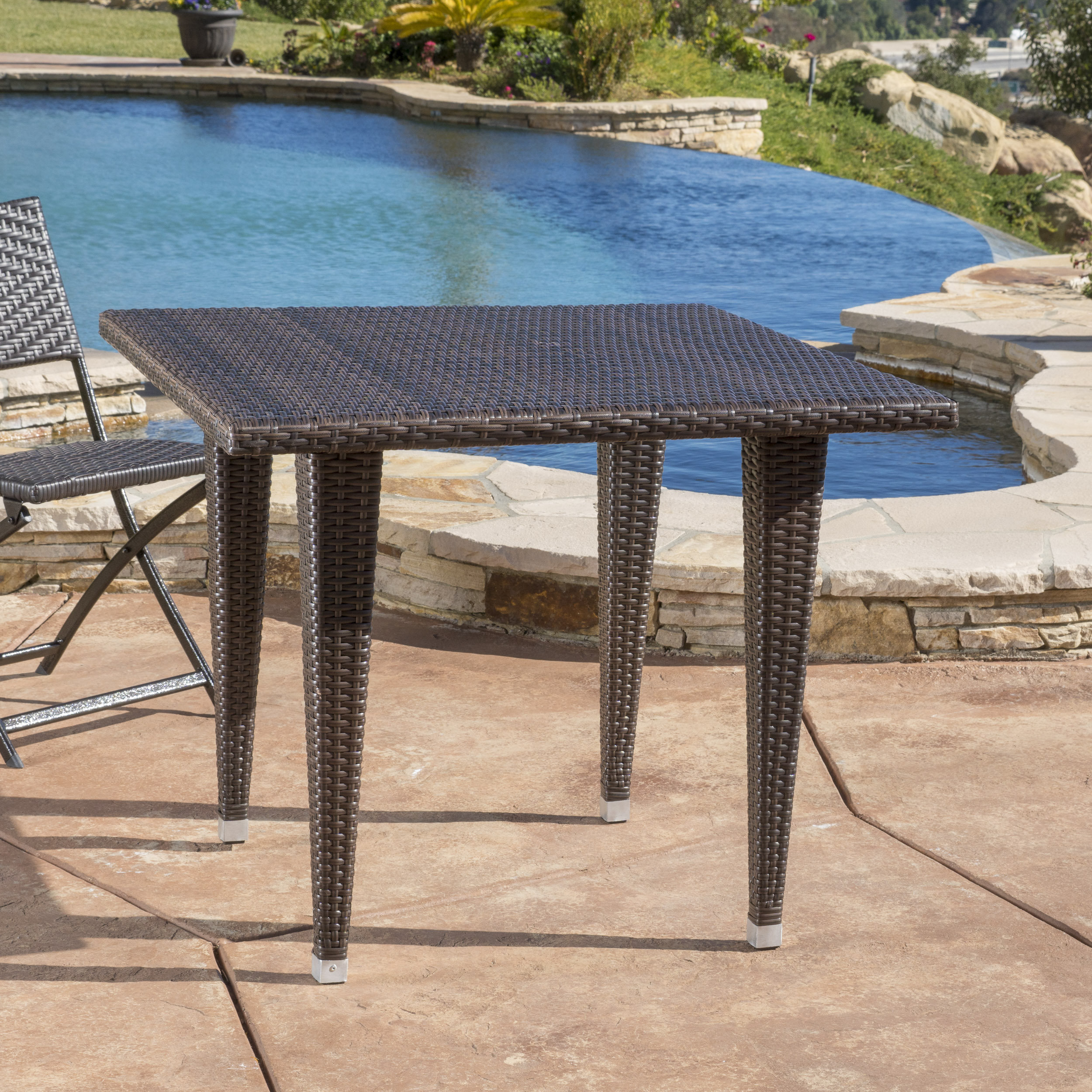 Brayden Studio Weishaar Outdoor Square Dining Table & Reviews Wayfair