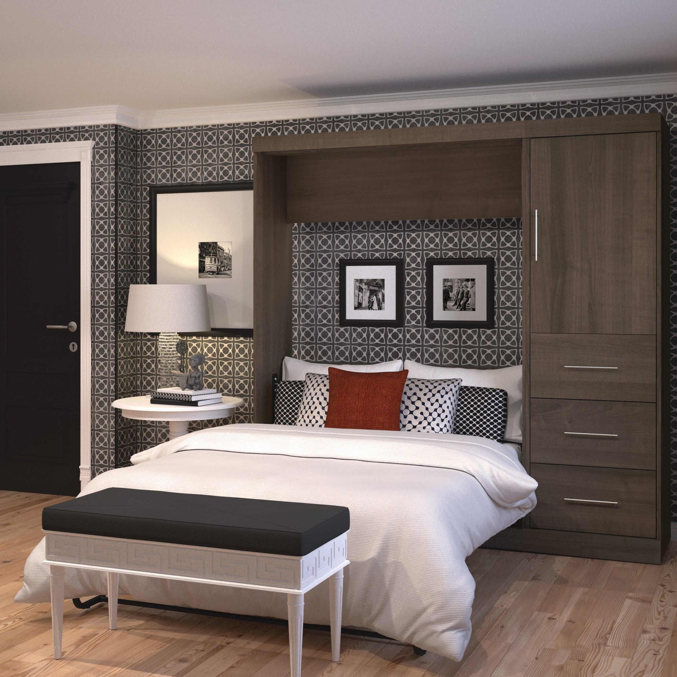 Brayden Studio Truett Full/Double Murphy Bed & Reviews Wayfair