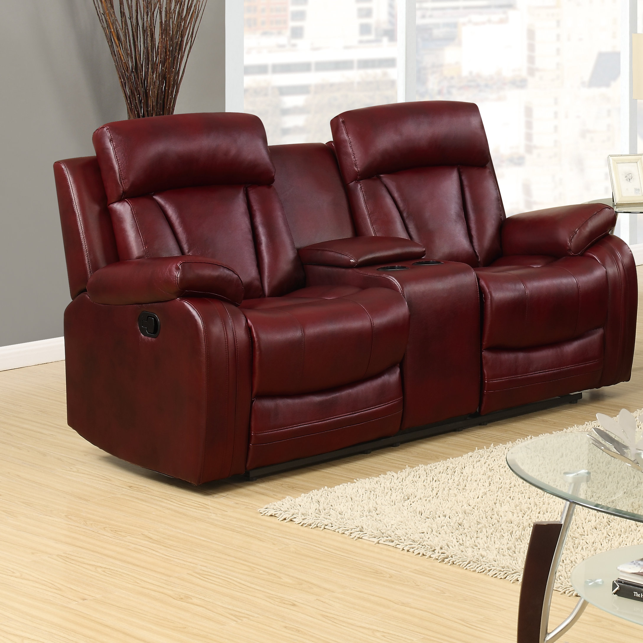 Wade Logan Green Meadow Reclining Loveseat & Reviews Wayfair