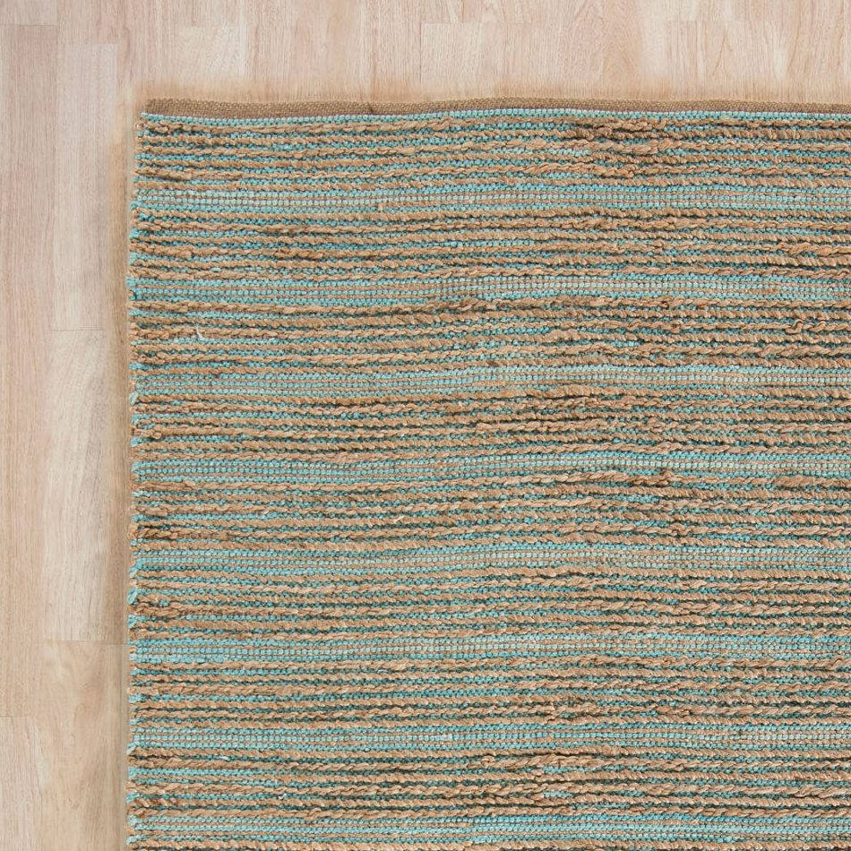 Wade Logan Sebastian HandWoven Aqua/Beige Area Rug & Reviews Wayfair