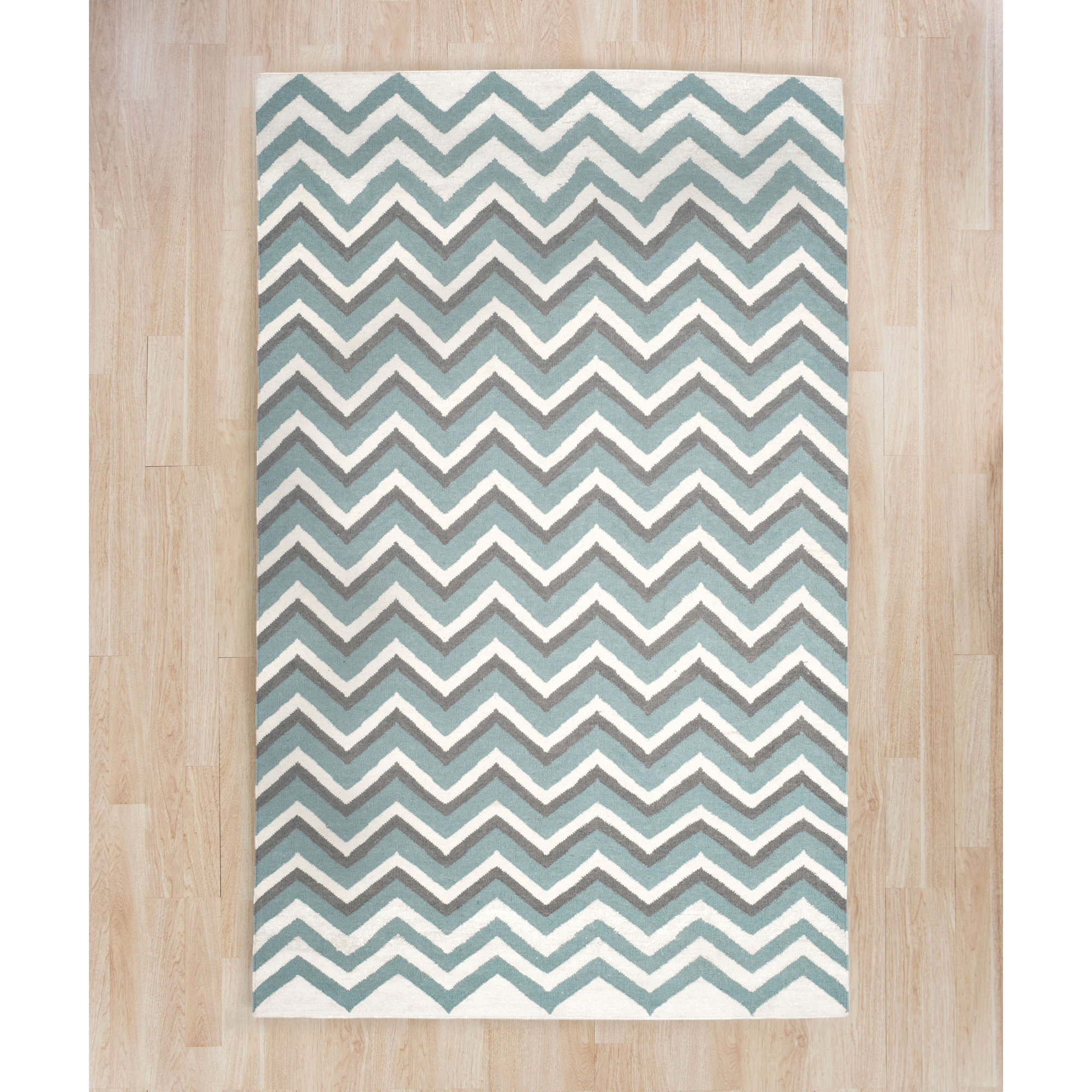 Latitude Run Blue/White Hand Woven Area Rug Wayfair