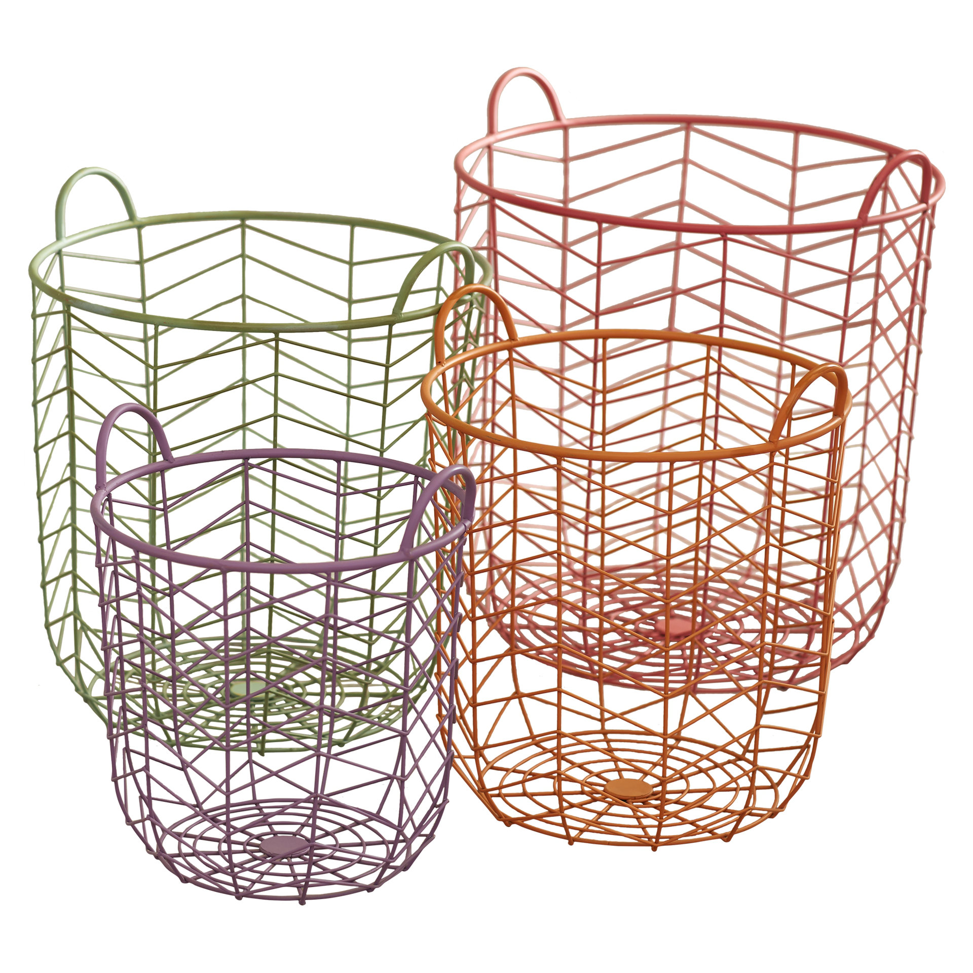 Langley Street 4 Piece Marcellus Metal Basket Set & Reviews Wayfair