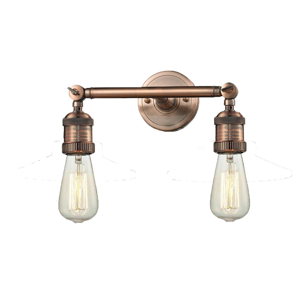 Innovations Lighting 2 Light Bare Bulb Wall Sconce & Reviews Wayfair
