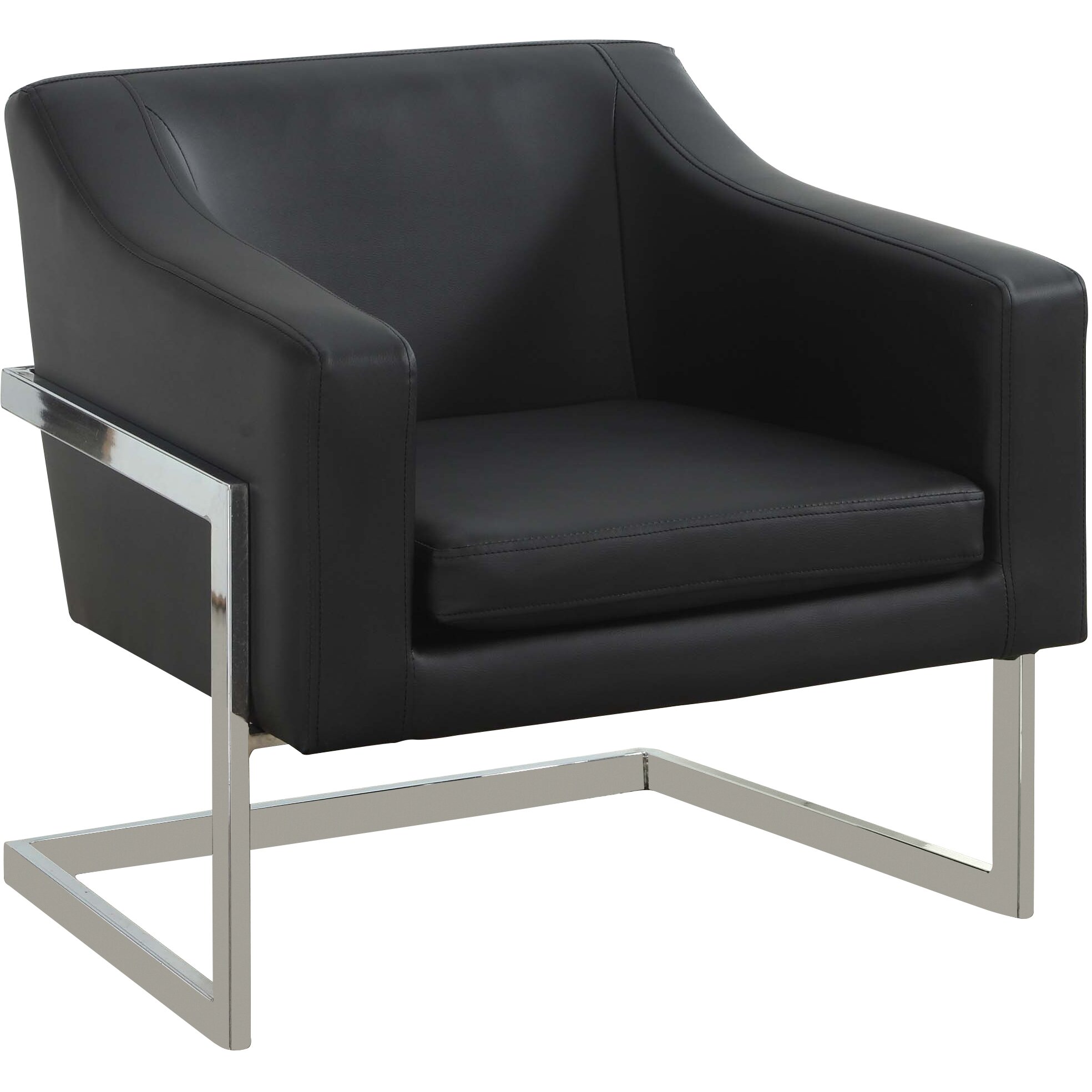 BestMasterFurniture Modern Arm Chair with Chrome Legs ...