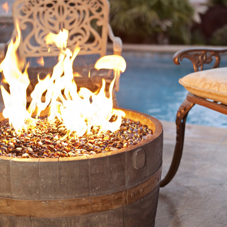 ArcticFlame Cement Wine Barrel Fire Pit Wayfair