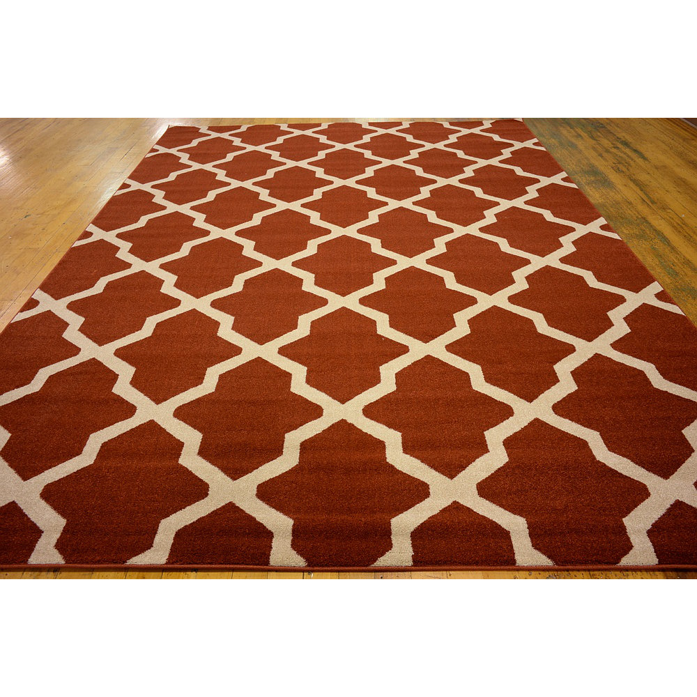 Unique Loom Trellis Rust Red Area Rug & Reviews Wayfair