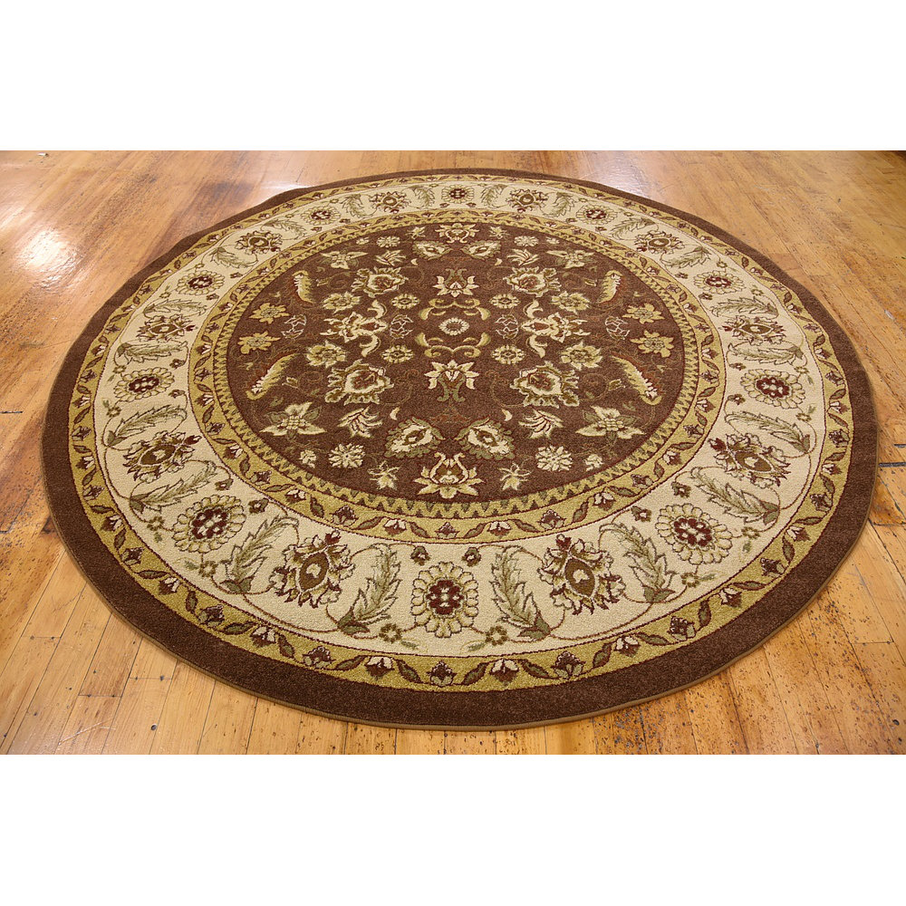 Unique Loom Kashan Brown Area Rug & Reviews Wayfair