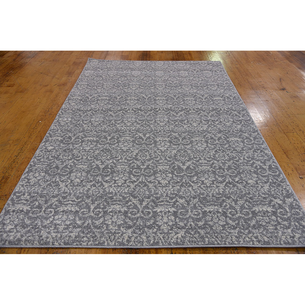 Unique Loom Damask Gray Area Rug & Reviews Wayfair