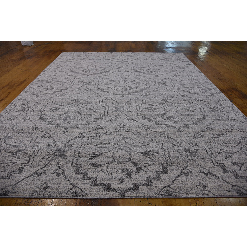 Unique Loom Damask Ivory Area Rug & Reviews Wayfair