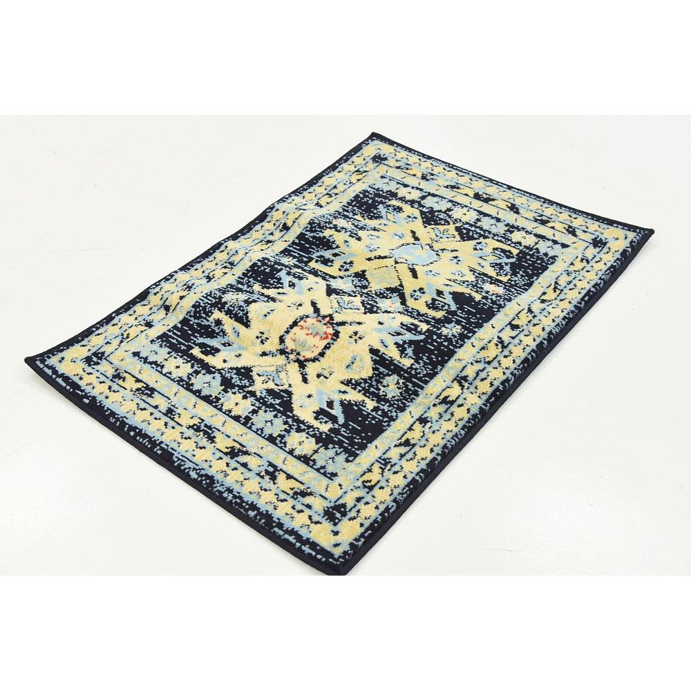 Unique Loom Heriz Navy Blue Area Rug & Reviews Wayfair