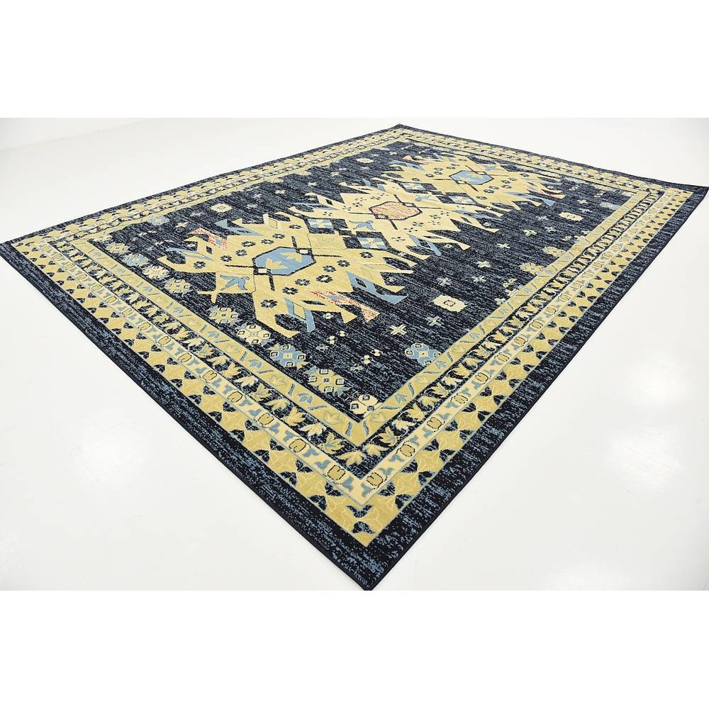 Unique Loom Heriz Navy Blue Area Rug & Reviews Wayfair