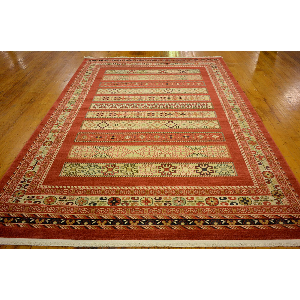 Unique Loom Nomad Rust Red Area Rug & Reviews Wayfair