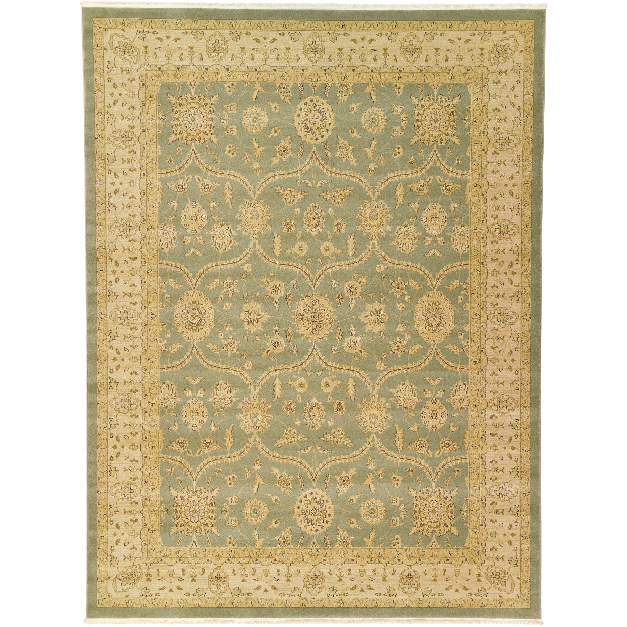 Unique Loom Heritage Light Green Area Rug & Reviews | Wayfair