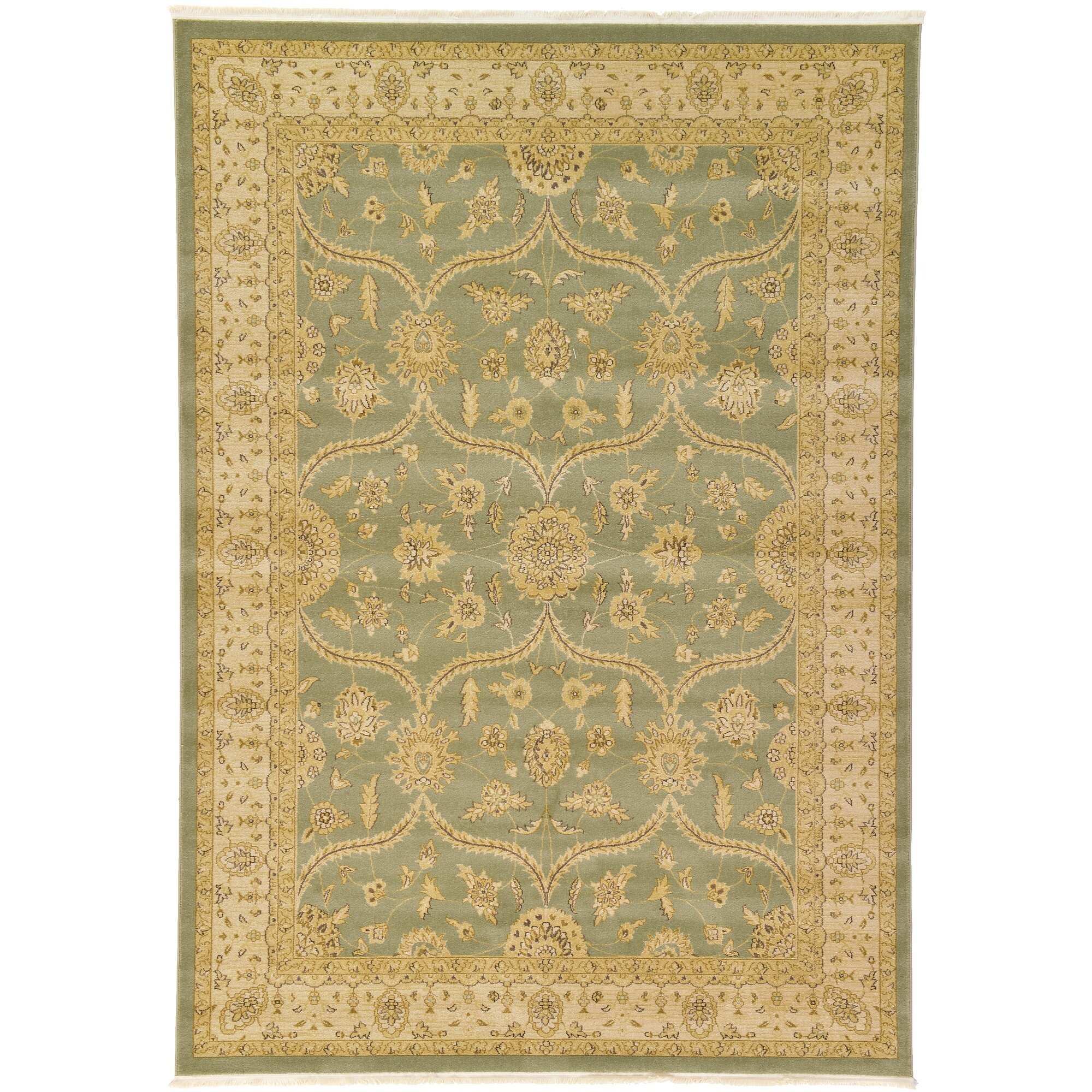 Unique Loom Heritage Light Green Area Rug & Reviews | Wayfair