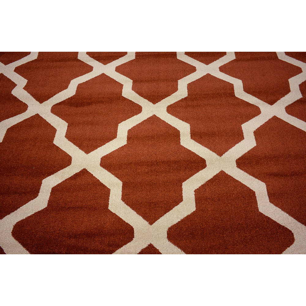 Unique Loom Trellis Rust Red Area Rug & Reviews Wayfair