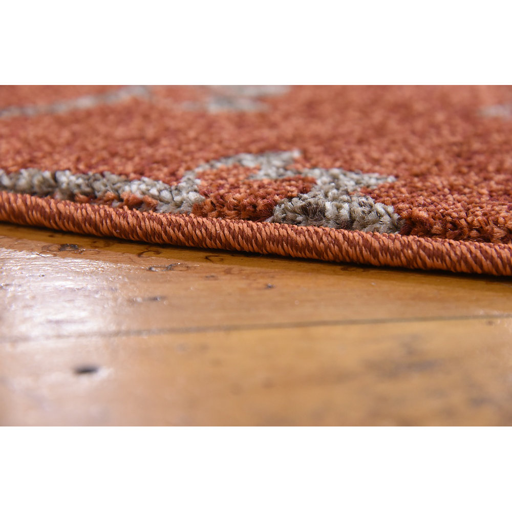 Unique Loom Damask Terracotta Area Rug & Reviews Wayfair