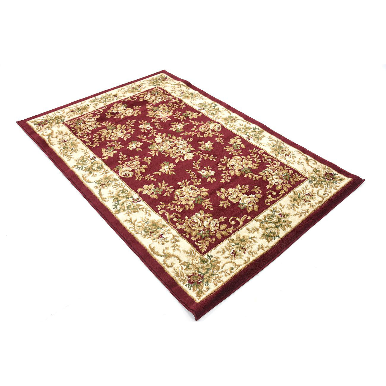 Unique Loom Versailles Burgundy/Cream Area Rug Wayfair