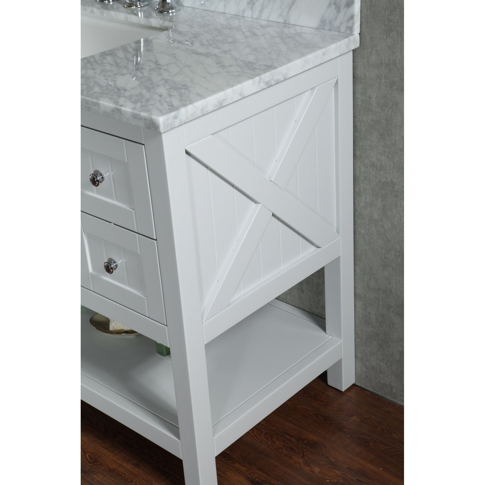 Ari Kitchen & Bath Emily 48" Single Bathroom Vanity Set with Mirror