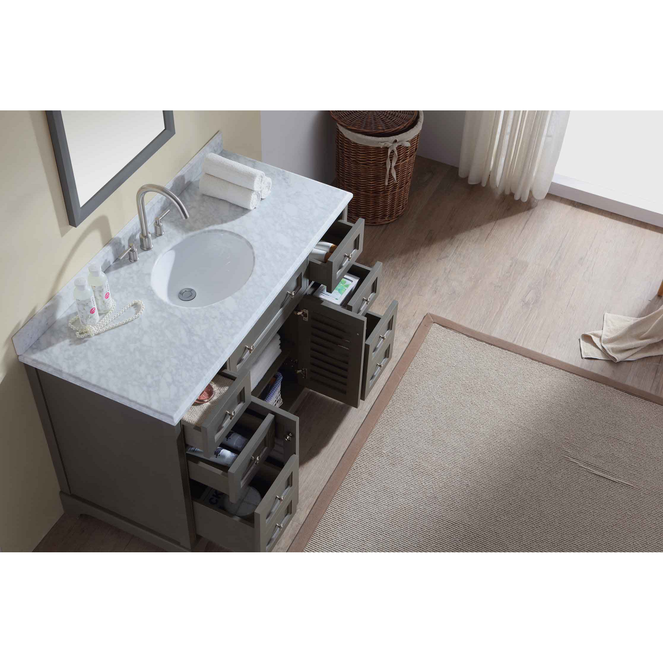 Ari Kitchen & Bath Madison 48" Single Bathroom Vanity Set & Reviews Wayfair