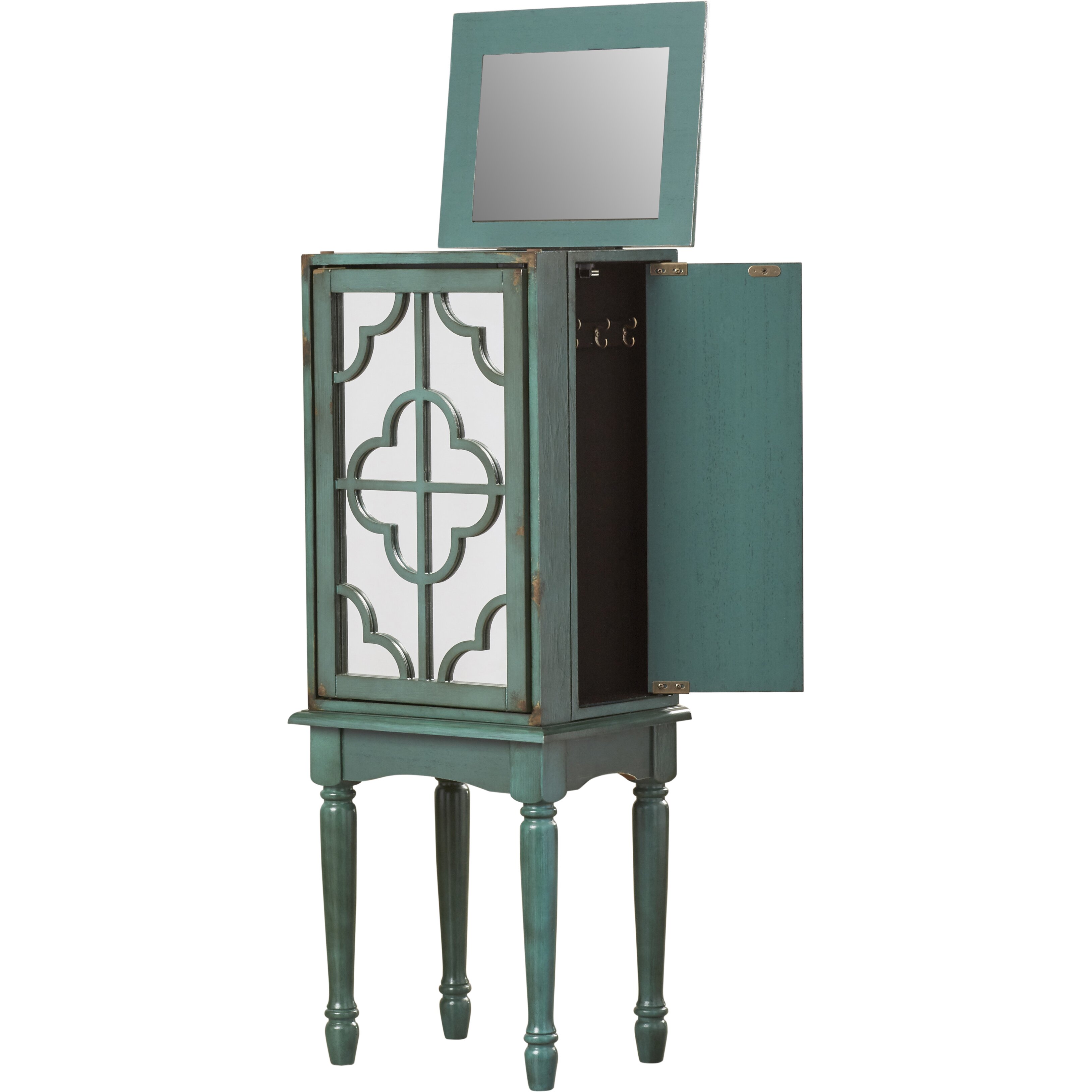 Lark Manor Wissem Jewelry Armoire with Mirror & Reviews ...