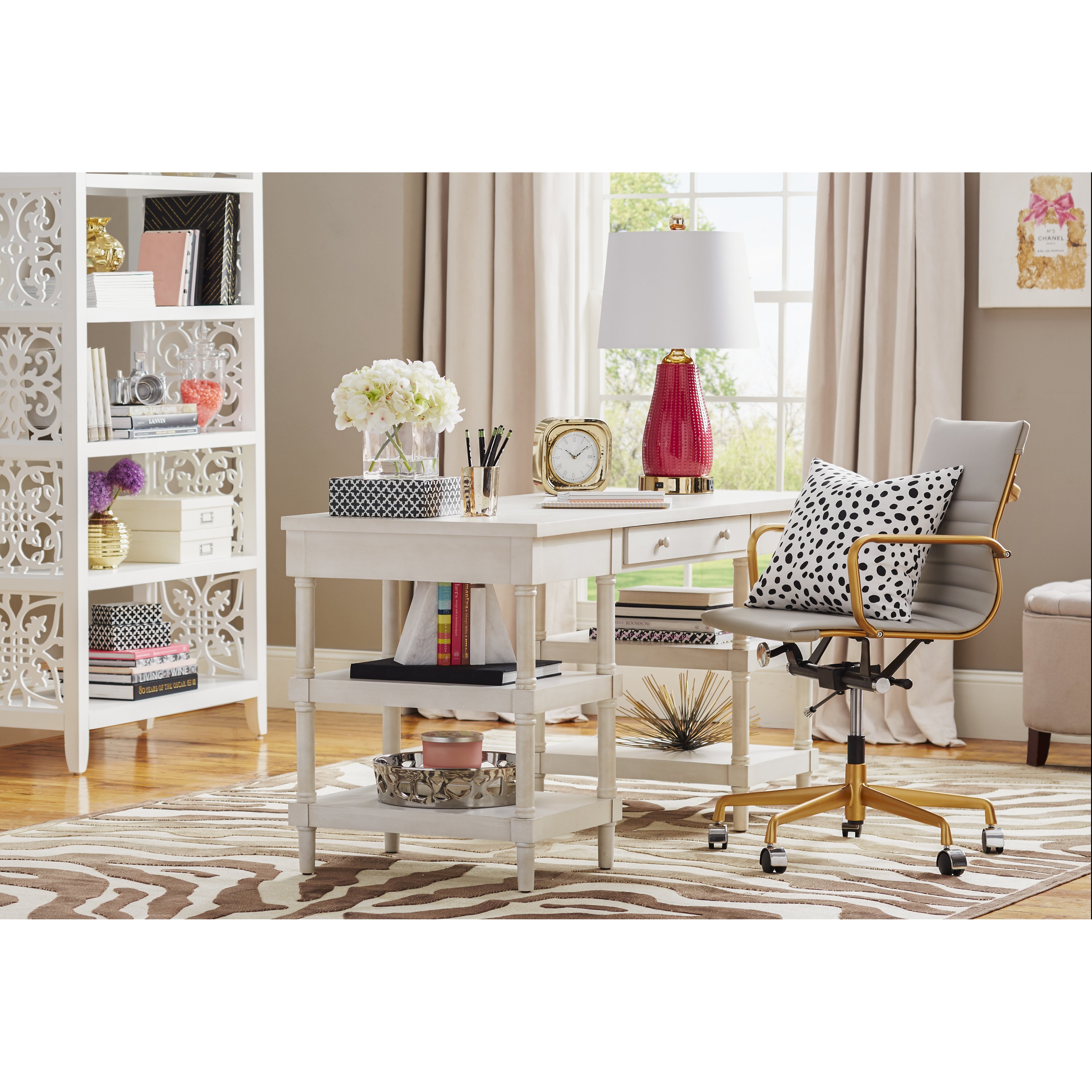 Lark Manor Ludivine 1 Drawer Writing Desk & Reviews | Wayfair