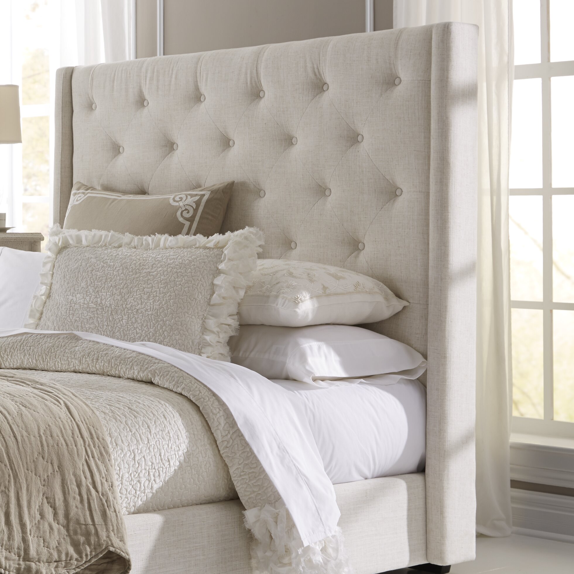 Lark Manor Fares Upholstered Bed And Reviews Wayfair