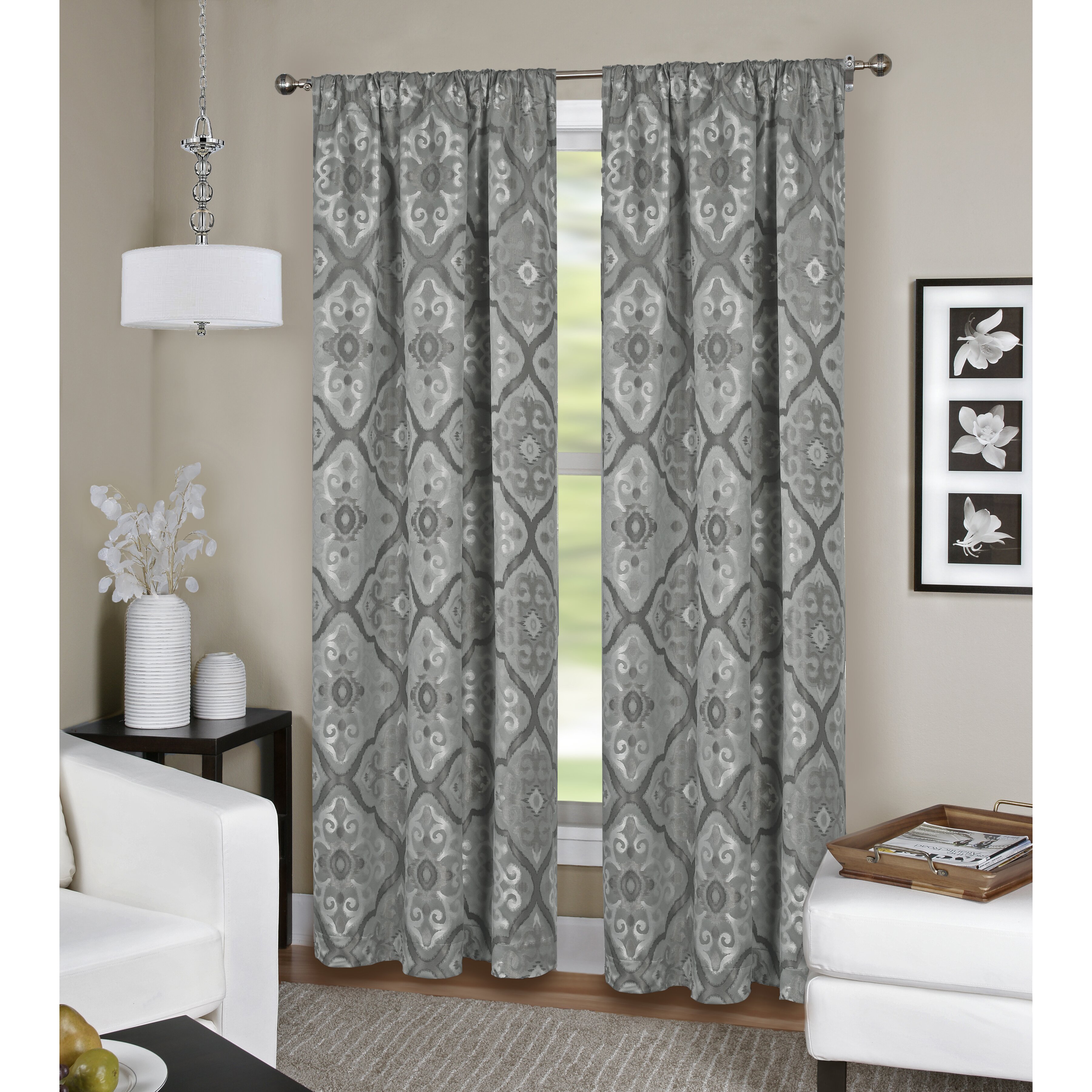 Elrene Home Fashions Camilla Window Single Curtain Panel & Reviews ...