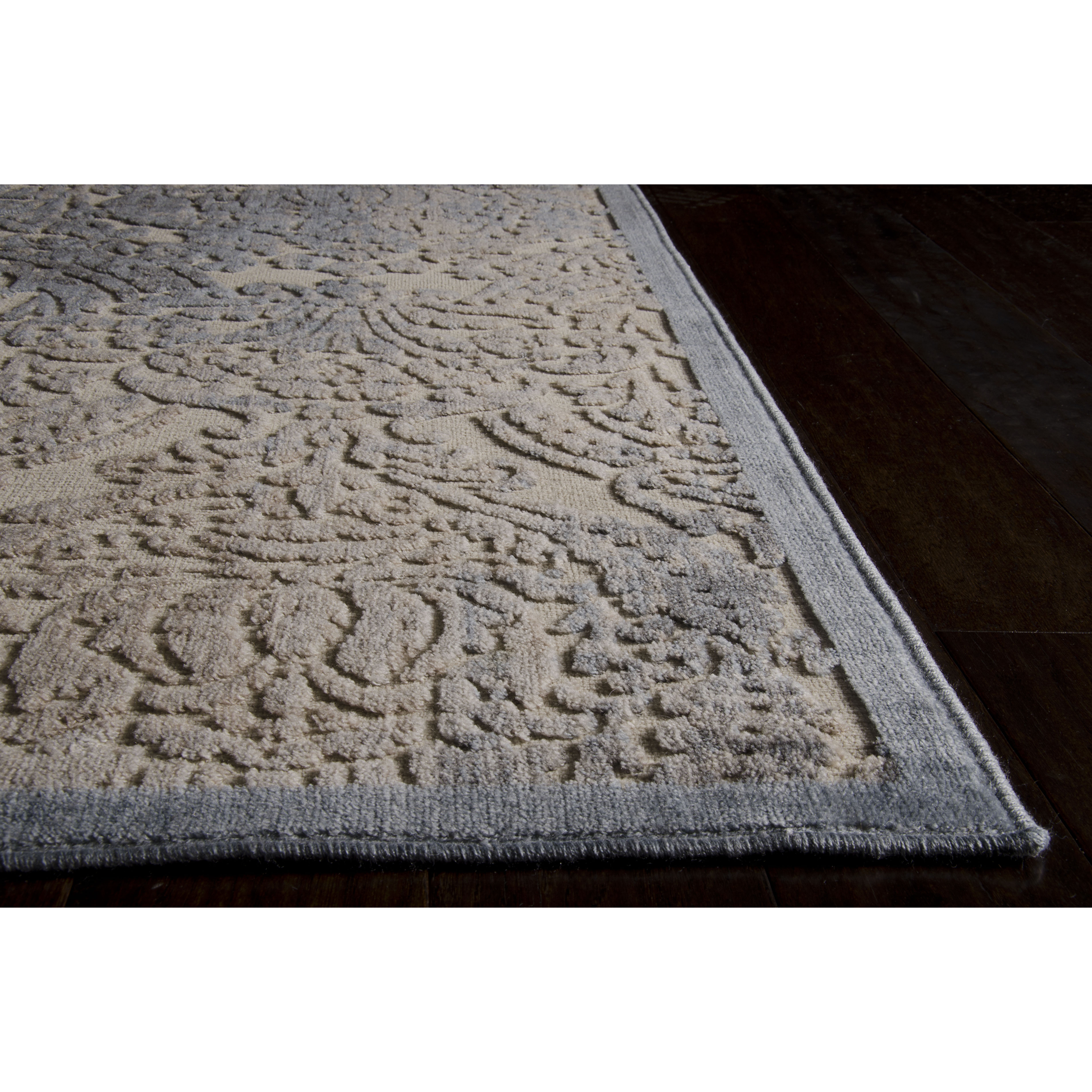 Nourison Graphic Illusion Sky Blue/Ivory Area Rug & Reviews Wayfair