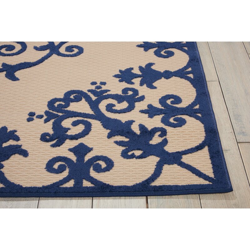 Nourison Aloha Navy Indoor\/Outdoor Area Rug \u0026 Reviews  Wayfair