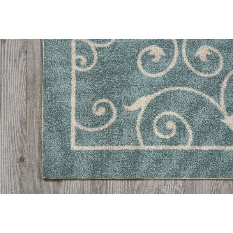 Nourison Home & Garden Light Blue Indoor/Outdoor Area Rug & Reviews Wayfair