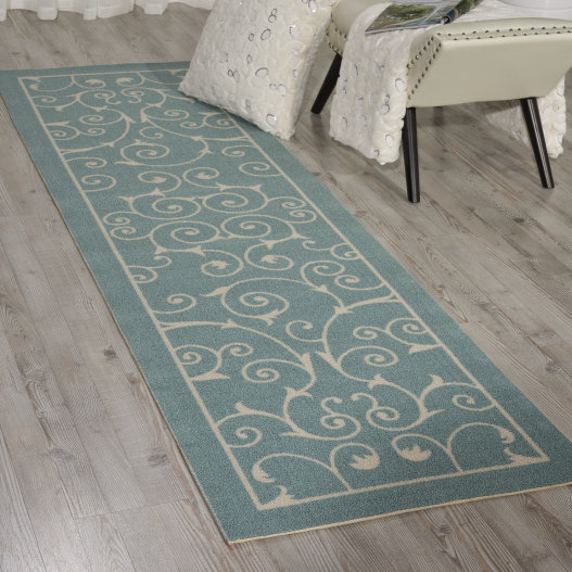 Nourison Home & Garden Light Blue Indoor/Outdoor Area Rug & Reviews Wayfair