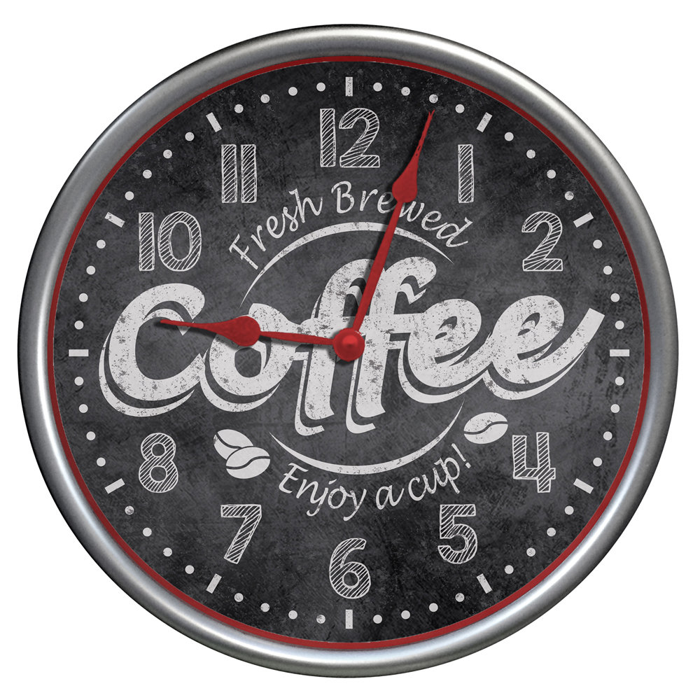 Westclox 12" Round Fresh Brewed Coffee Wall Clock & Reviews Wayfair