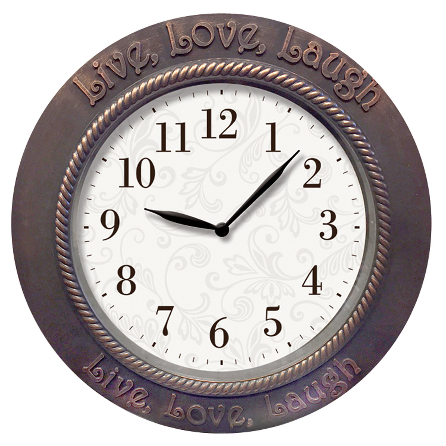 Westclox 'Live Love Laugh' Inspirational 11" Wall Clock & Reviews Wayfair