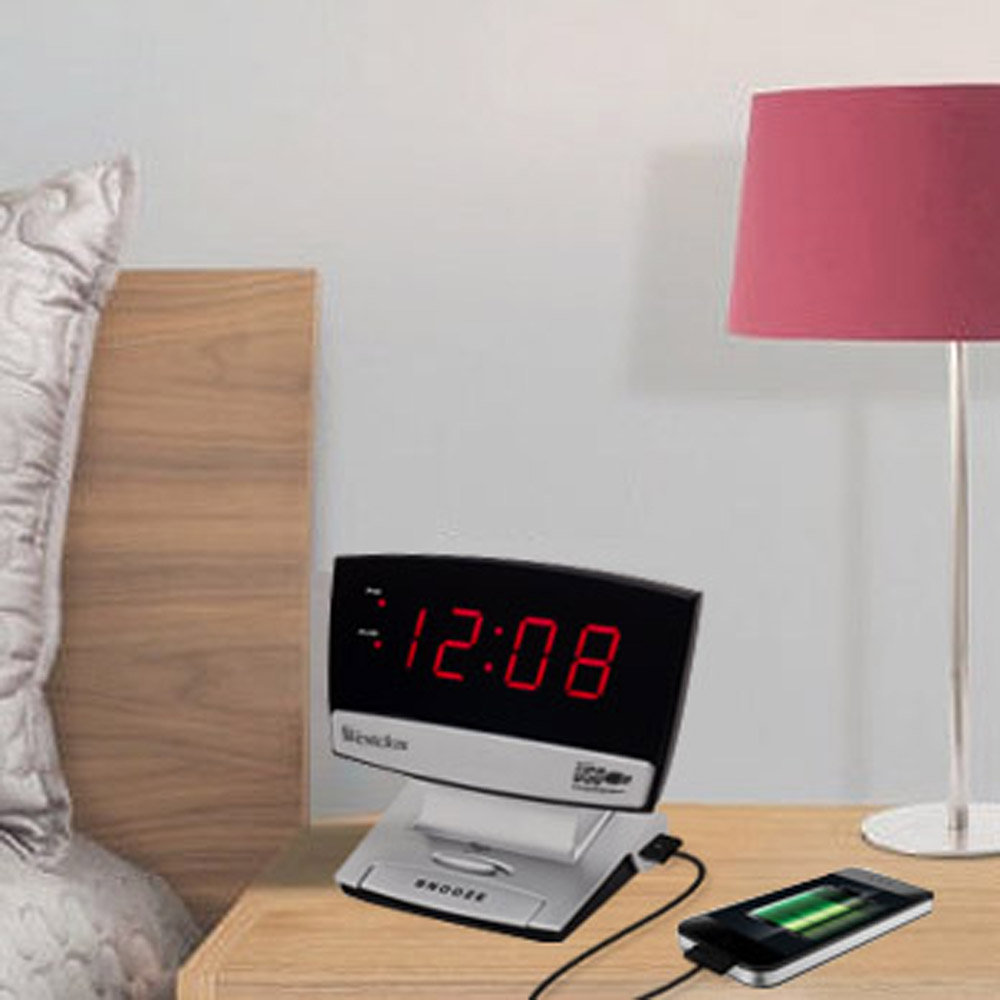 Westclox USB Charging Port Led Alarm Clock & Reviews Wayfair