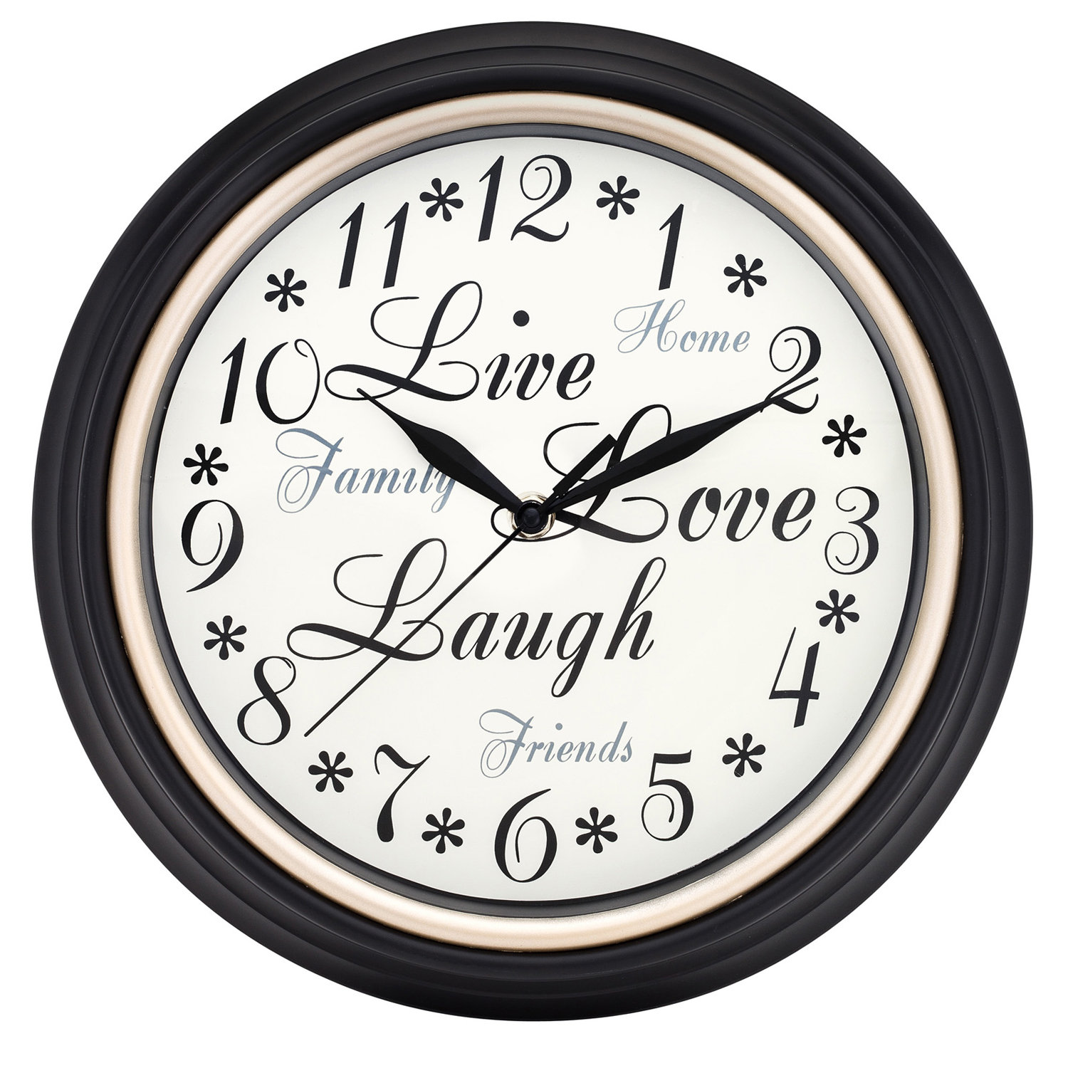 Westclox 12" Inspirational Live Love Laugh Wall Clock & Reviews Wayfair